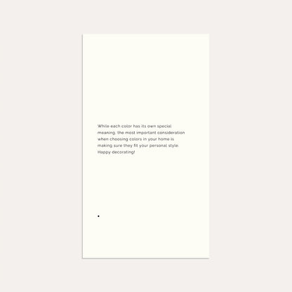 The Meaning of Color- Linen